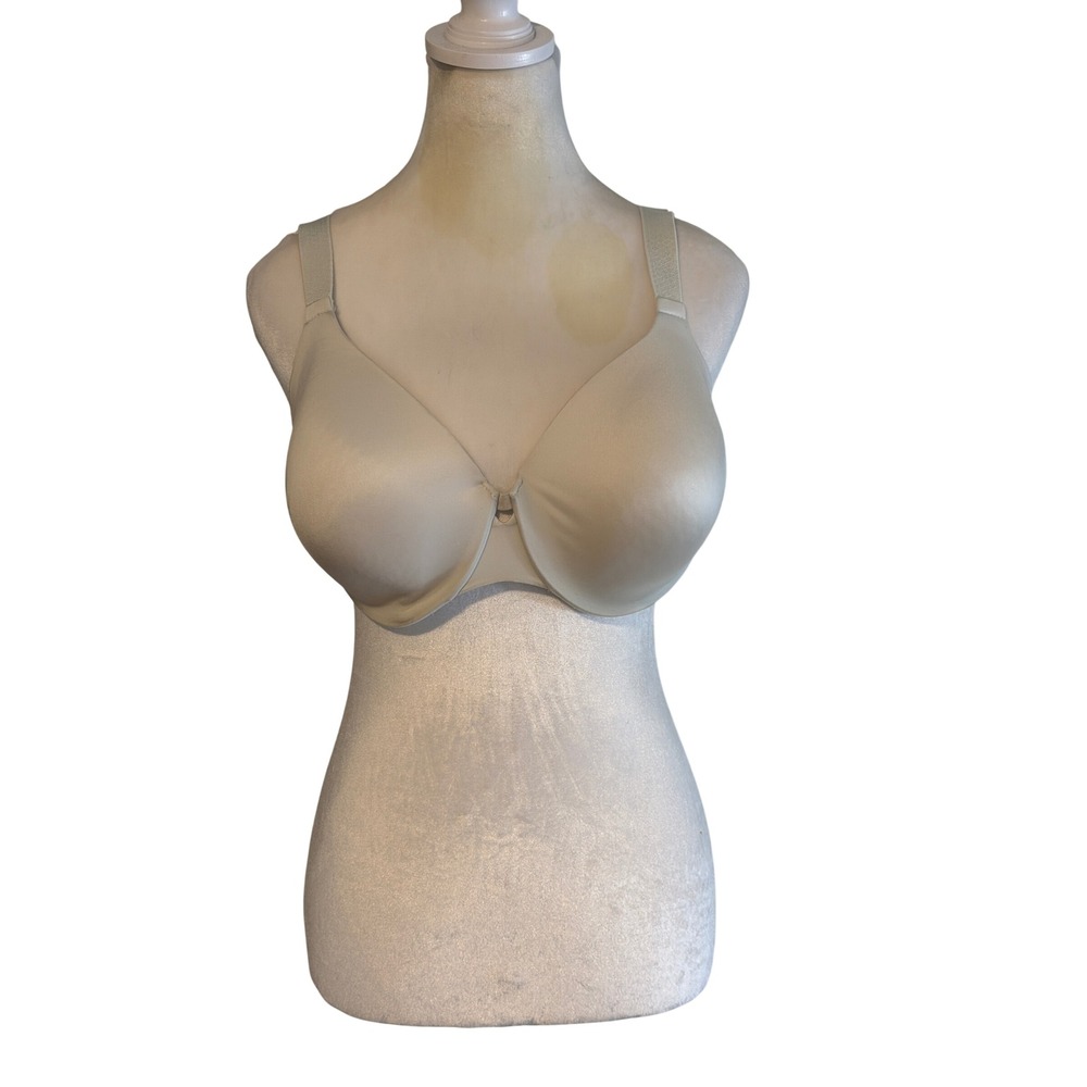 Vanity Fair Bra White 38DD Womens Beauty Back Smoothing Underwire 76364 2 PACK